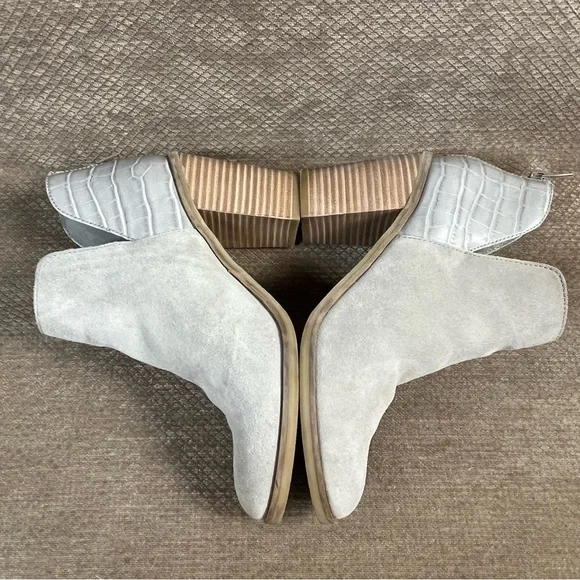 DV8 Dolce Vita Shai Women’s size 7 Grey Suede & Mixed Material Heeled Bootie EUC - Picture 7 of 16
